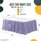 Ruffle Disposable Table Skirt 14 Ft Long Pleated Table Skirts with Adhesive Strip – Fits 6ft+ Rectangle or Round Tables – Ideal for Birthday Parties, Gender Reveal, Baby Showers & Event Decorations 6 pack by Exquisite
